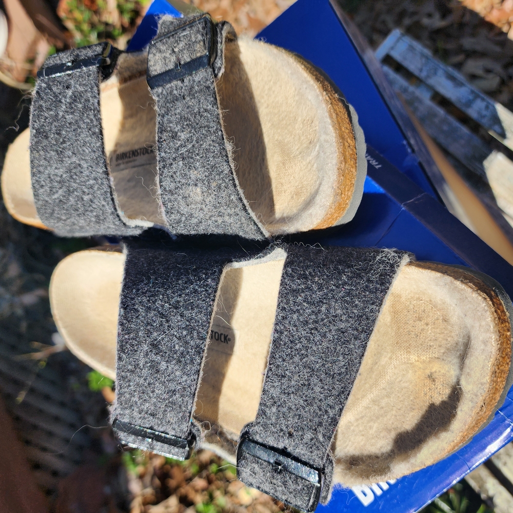 Birkenstock Arizona Rivet Doubleface Gray Sandals